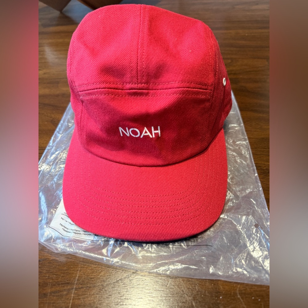Noah NYC 5 Panel Red Cap